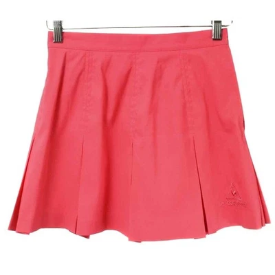 LE COQ SPORTIF ярко розовый 1 карман коробка плиссированные теннис юбка женский размер 6 - Изображение 1 из 4