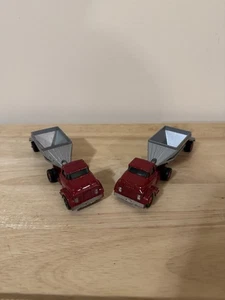 Vintage Matchbox Lesney King Size K-4 Fruehauf Tandem Hopper Semi Set Of 2 - Picture 1 of 7