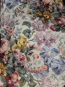 Ralph Lauren Allison Twin Spannbettlaken - Baumwolle 1994 Vintage Floral - Bild 1 von 7