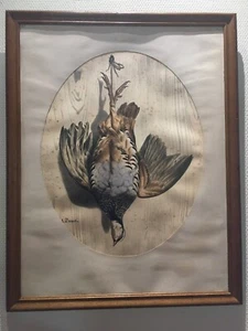 Seltene alte Lithographie H.A PINGOT Rebhuhn No Travies - Rebhuhn Lithograph - Bild 1 von 6