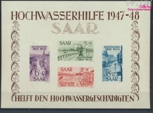 Saar Bloque 1 con charnela 1948 ayuda para las inundaciones (9696748 - Imagen 1 de 1