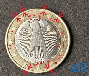 Deutschland, 1Euro Münze, 2002 J tolle sehr seltene Münze Gewicht 7,55g - Bild 1 von 2