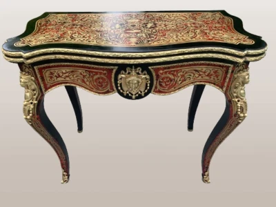 table à jeux Napoleon III boule - Photo 1/4