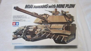 TAMIYA M1A1 ABRAMS WITH MINE PLOW 1/35 SCALE - Picture 1 of 3