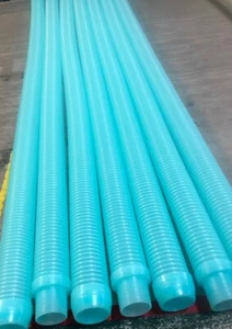 AMFLEX PLASTICS STANDARD AUTOMATIC CLEANER Pool Vac 1.5"x 48" AQUA BLUE -6pk - Picture 1 of 2