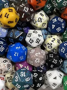 One Chessex Random 20 Sided Würfel Brettspiel 1 Würfel Ersatzteil Neu! - Bild 1 von 1