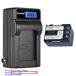 Kastar Battery LCD Wall Charger for Canon NB-2L12 2L18 & Canon Elura 85 Elura 90 - Picture 1 of 11