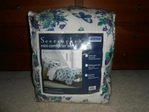 Shavel Home Products 3 Pc. Seersucker Comforter Set, English Garden, King, New - Picture 1 of 2