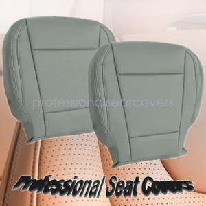 For 2017-2021 Ford F250 F350 F450 F550 XL Front Bottom Seat Cover Leather Gray - Picture 1 of 17