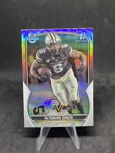 Re’Mahn Davis 2022 Bowman University Chrome Silver Refractor 1st Rookie Card #8 - Bild 1 von 2