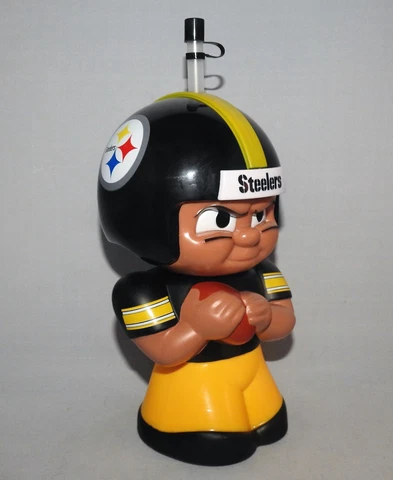 PITTSBURGH STEELERS Tailgate Party New NFL Player Water Bottle 16 Ounces Cover