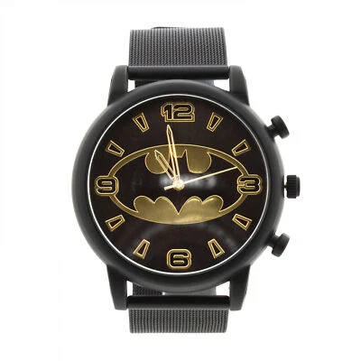 Reloj analógico Batman Logo negro y dorado negro Foto 1 de 2