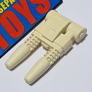 Transformers G1 Metroplex DOUBLE CANNON gun laser 1986 Bases small white part - Picture 1 of 16