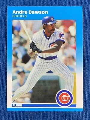 Tarjeta de béisbol 1987 Fleer Update Andre Dawson U-24 Chicago Cubs Lt#12 Foto 1 de 2