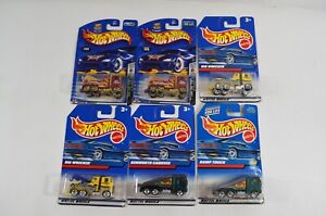 Hot Wheels Semi Trucks Rig Wrecker Ramp Kenworth Cabover Diecast Lot of 6 Carded