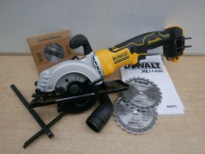 DeWALT DCS571 18v xr 115mm compact circ saw bare unit + 2 x CSB/11524 blades - Image 1 of 3