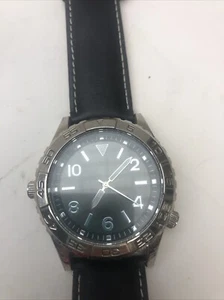 Aldo men’s watch S-603. New battery. Leather strap. Big face. Big numbers. - Picture 1 of 8