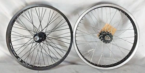 Haro Sta-Tru 20" BMX Bike Wheel Set 406ISO Fat Axle Bolt Freestyle USA Shipper:) - Picture 1 of 24