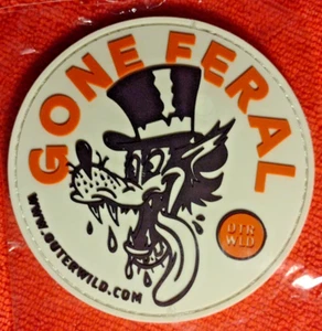 OUTERWILD GONE FERAL Tactical Morale Patch SHOT-SHOW 2025 PVC H&L NIP - Picture 1 of 4