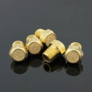 Silenciador silenciador de ruido de sonido válvula neumática de latón bronce sinterizado 500 X 1/4 NPT - Imagen 1 de 3