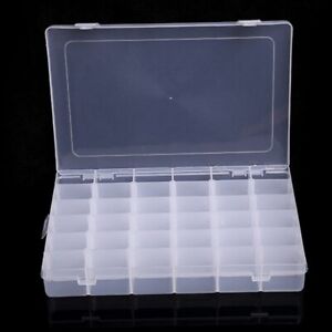 Plastic Storage Box Small Large Clear Jewelry Organizer-Case Container Tools