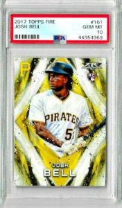 2017 Topps Fire Josh Bell PSA 10 RC - Picture 1 of 2