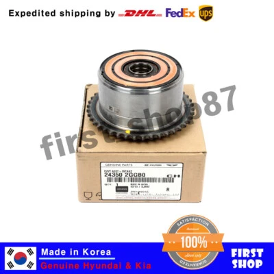 GENUÍNO FABRICANTE DE EQUIPAMENTO ORIGINAL 243502GGB0 Hyundai Kia entrada CVVT Assy Genesis Sonata Tucson - Imagem 1 de 4