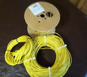 (100 ft) 23 AWG 4 Pair Bare Copper, Non-Shield, Plenum,Cat 6,Yellow Jacket Wire - Picture 1 of 7