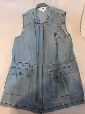 Women's Fashion Casual Denim Vest Loose Korean Style All-Match Jacket Denim Jack - Image 1 of 4