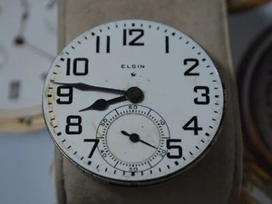 Vintage 1946 ELGIN Grade 387 16s 17J Pocket Watch Movement --For Parts - Picture 1 of 9