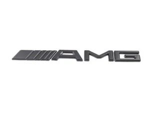 AMG Emblem Trunk Matte Black 3D Rear Badge Mercedes Benz C E S SL SLK Gls E63 ML - Picture 1 of 1
