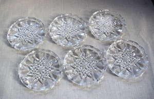 6 Glasuntersetzer & 1 Flaschenuntersetzer   Weinglasteller, WMF Cristal - Bild 1 von 4