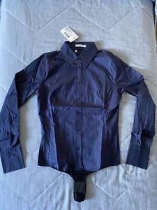 CAMICIA CON BODY DONNA NARA CAMICIE BLU SCIANCRATA TAGLIA I 1 NUOVA - Foto 1 di 5