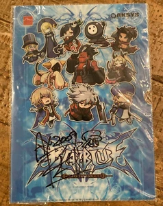 TOSHIMICHI MORI (Creator) BLAZBLUE Folder AUTOGRAPHED Promo Anime Expo Anime - Picture 1 of 9