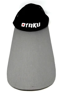 Extra Long 12" Bill Otaku Mesh Cap Hat, Gray, Snapback, Embroidered, Unique/Rare - Picture 1 of 3