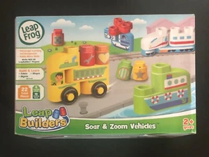 Leap Frog “Soar & Zoom Vehicles” Leap Builders 22 Total Pieces Build & Learn - Picture 1 of 3