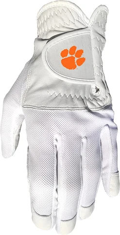 Clemson Tigers Mesh Leather Golf Glove Left Hand for Right Handed Golfer Cover