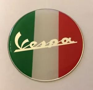 VESPA chrome text Sticker/Decal 52mm - HIGH GLOSS DOMED GEL - SCOOTER - MOPED - Picture 1 of 1
