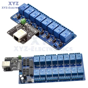 Ethernet Control Module 8/16 Channel Relay Controller Board With RJ45 Interface - Picture 1 of 27