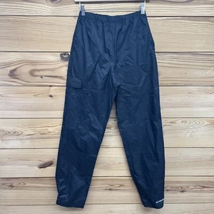 Columbia Pants Kids Large Cypress Brook II Black Nylon Elastic Waist Rain B139 - Picture 1 of 12