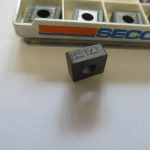 10 Stk. SECO Grade HS123 Wendeschneidplatten aus Hartmetall - Neu in offener Verpackung. - Bild 1 von 5
