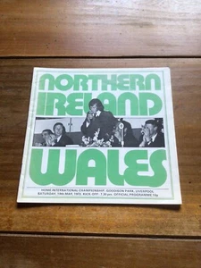 Northern Ireland v Wales British International Championship Programme 19/05/73 - Picture 1 of 2