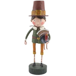 Lori Mitchell Palmer Pilgrim Turkey Figure Thanksgiving Folk Art Figurine - Picture 1 of 2
