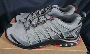 Salomon XA Pro 3D GTX Trail Running Zapatos Plomo Negro Cereza Hombres Talla 12 Nuevo Sin Caja - Imagen 1 de 7