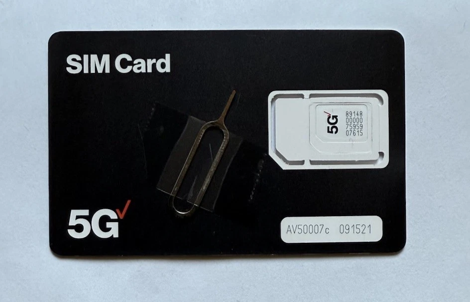 LOT X 50 VERIZON TRIPLECUT SIM CARD.  CDMA 4G/5G  PREPAID OR CONTRACT - Image 1 of 1