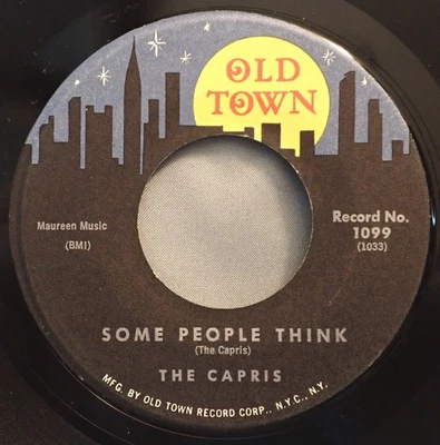 HEAR IT 60's Doo-Wop 45 rpm record The Capris "Some People Think" from 1961 Foto 1 de 2