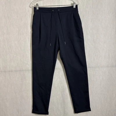 Pantalón Fabiana Filippi para mujer talla 8 azul oscuro lana Lana ajustado con cordón cónico Foto 1 de 4