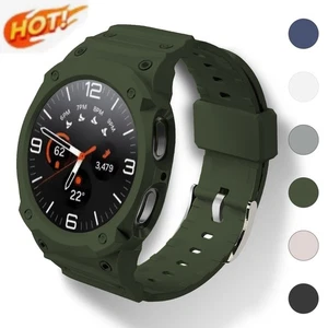 Silicone Band For Samsung Galaxy Watch 8 40mm/44mm Protective TPU Case Strap - Picture 1 of 20
