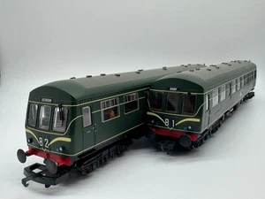T669 Hornby Class 101 2 Car DMU BR Green Rugby PLAYWORN TESTED RUNNER - Picture 1 of 23