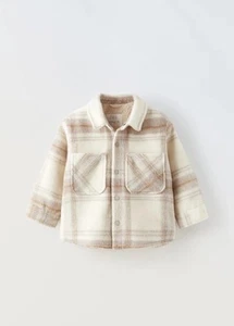 Zara Size 4-5 Years Plaid Shirt Jacket Overshirt Shacket - Picture 1 of 8